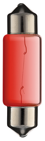 SV8,5 5W 6V 11X43 Red Tube LAMP